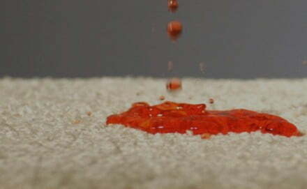 Spill proof r2x stain carpet